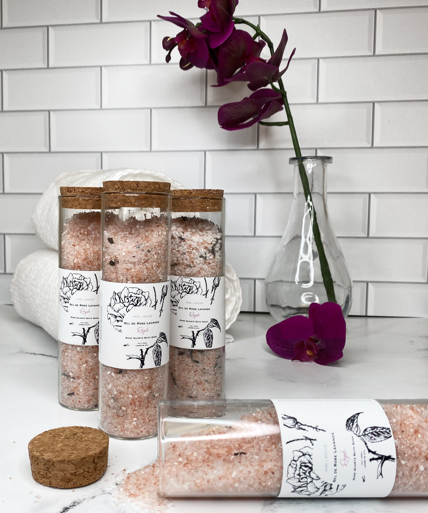 Sel De Rose Lavande | Rose Quartz Bath Soak