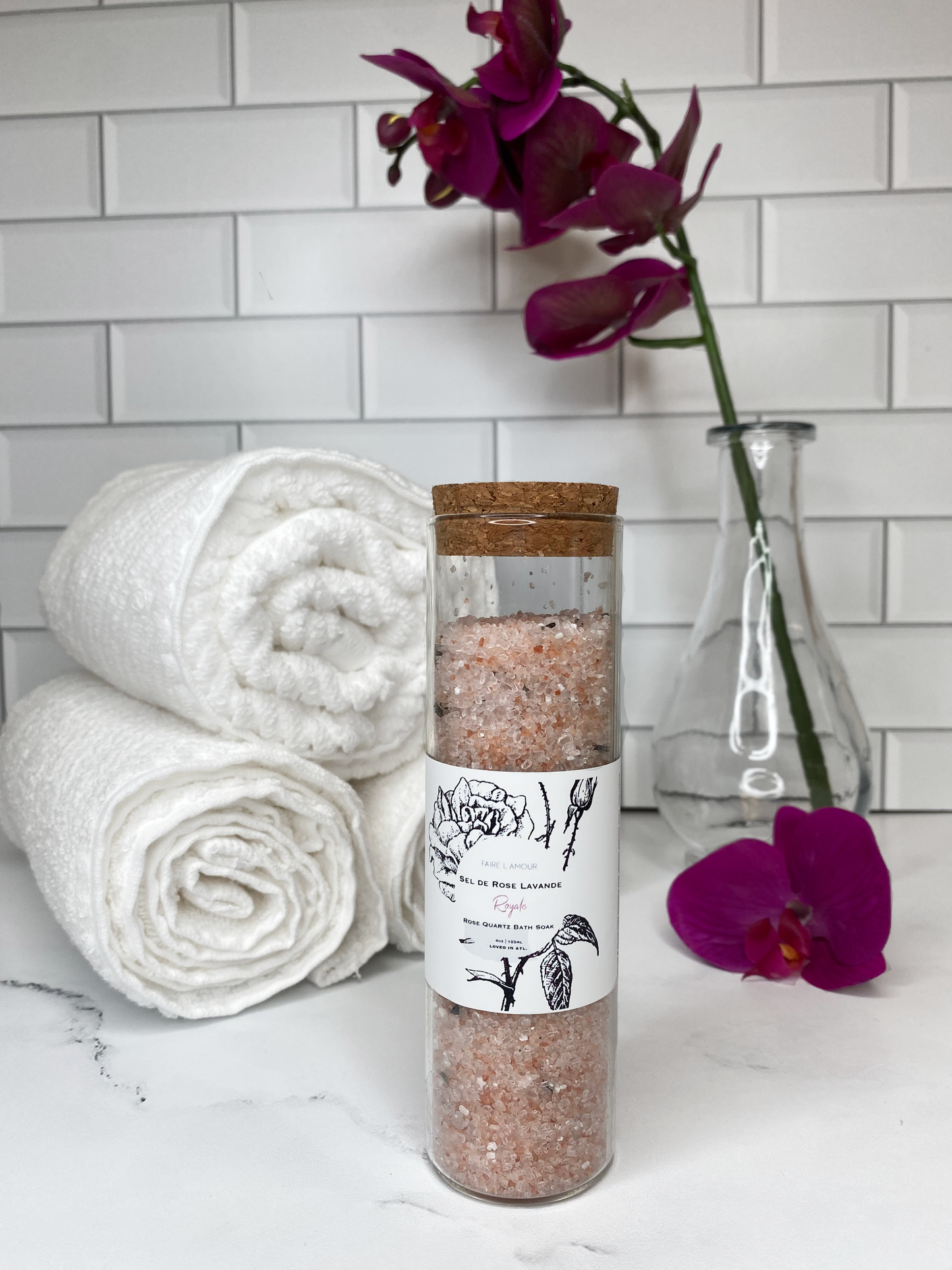 Sel De Rose Lavande | Rose Quartz Bath Soak