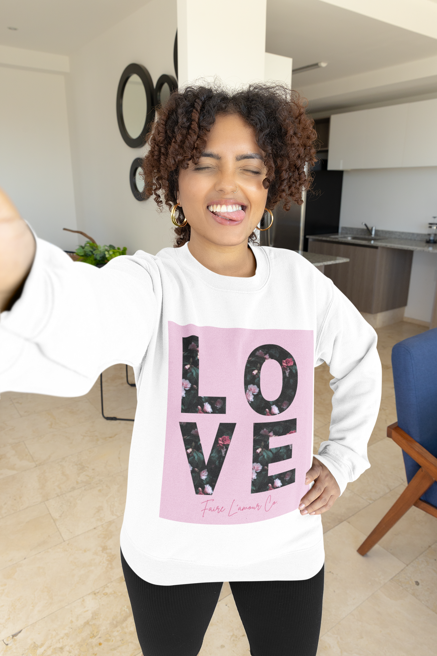 'Love' Unisex Crewneck Sweatshirt