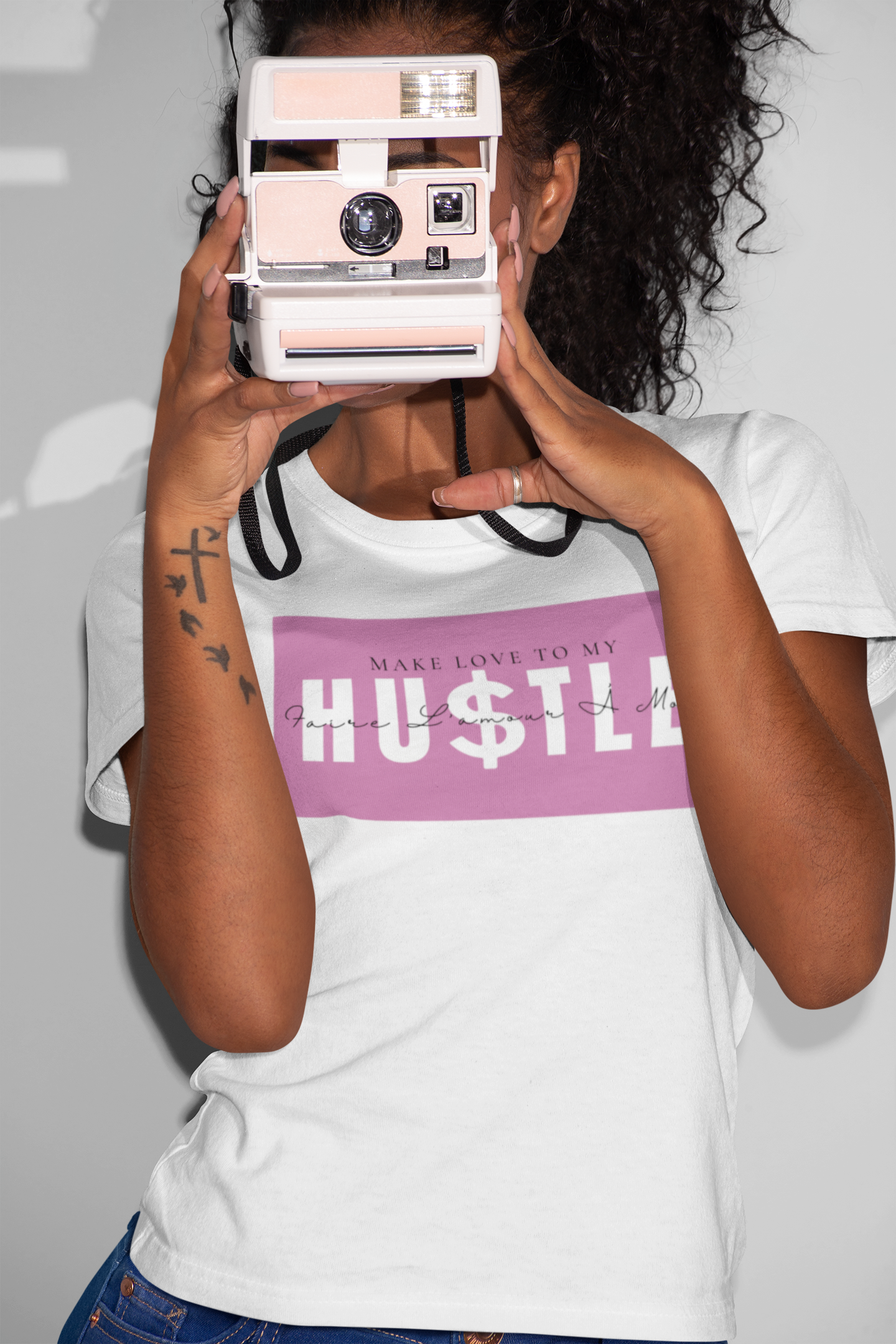 Make Love To My Hustle | Unisex Jersey Short Sleeve Tee | Pink